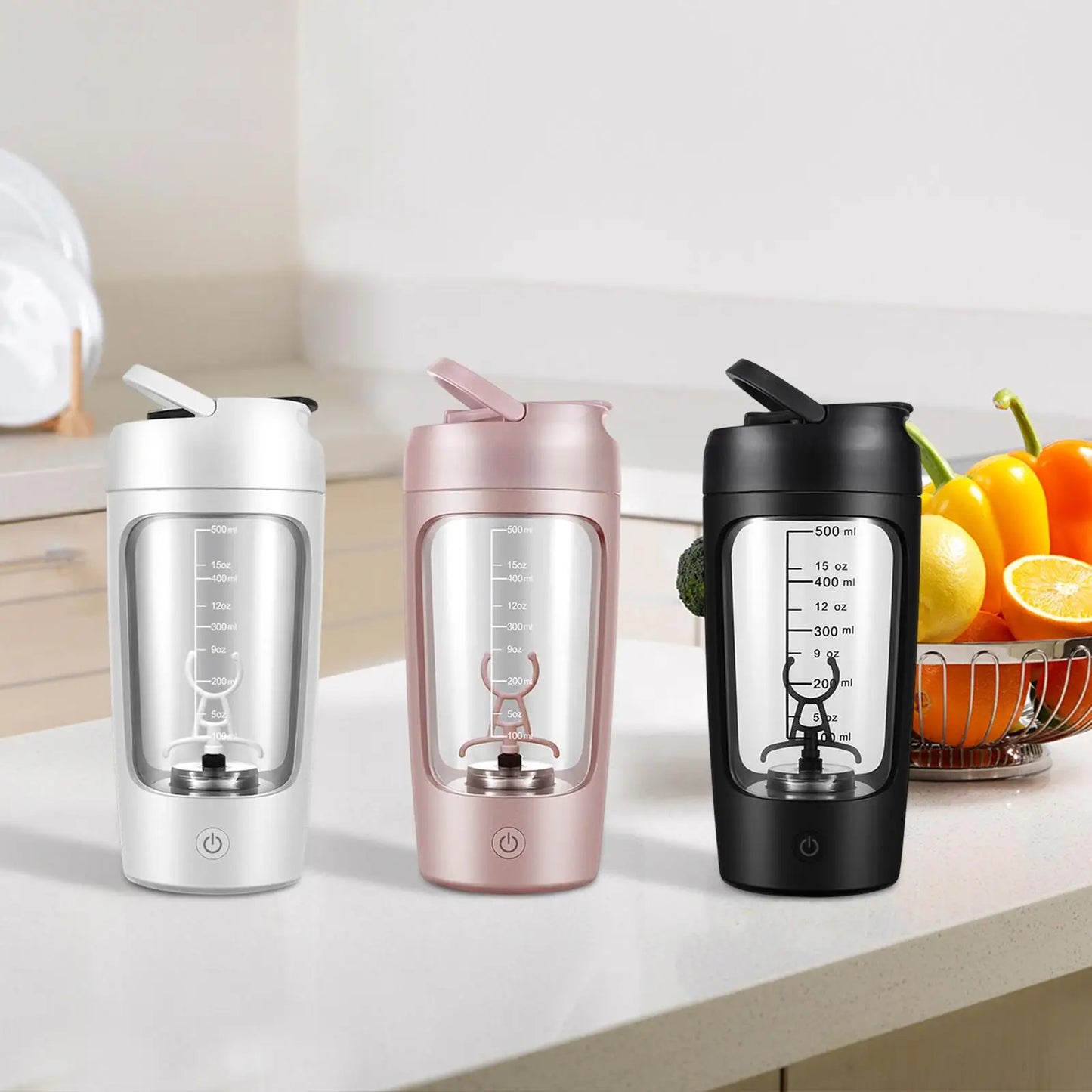 Portable Electric Protein Shaker Bottle USB Rechargeable Blender