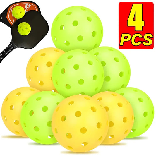 1/2/4pcs Durable Outdoor Pickleball Balls 40 Holes Training Pickleball